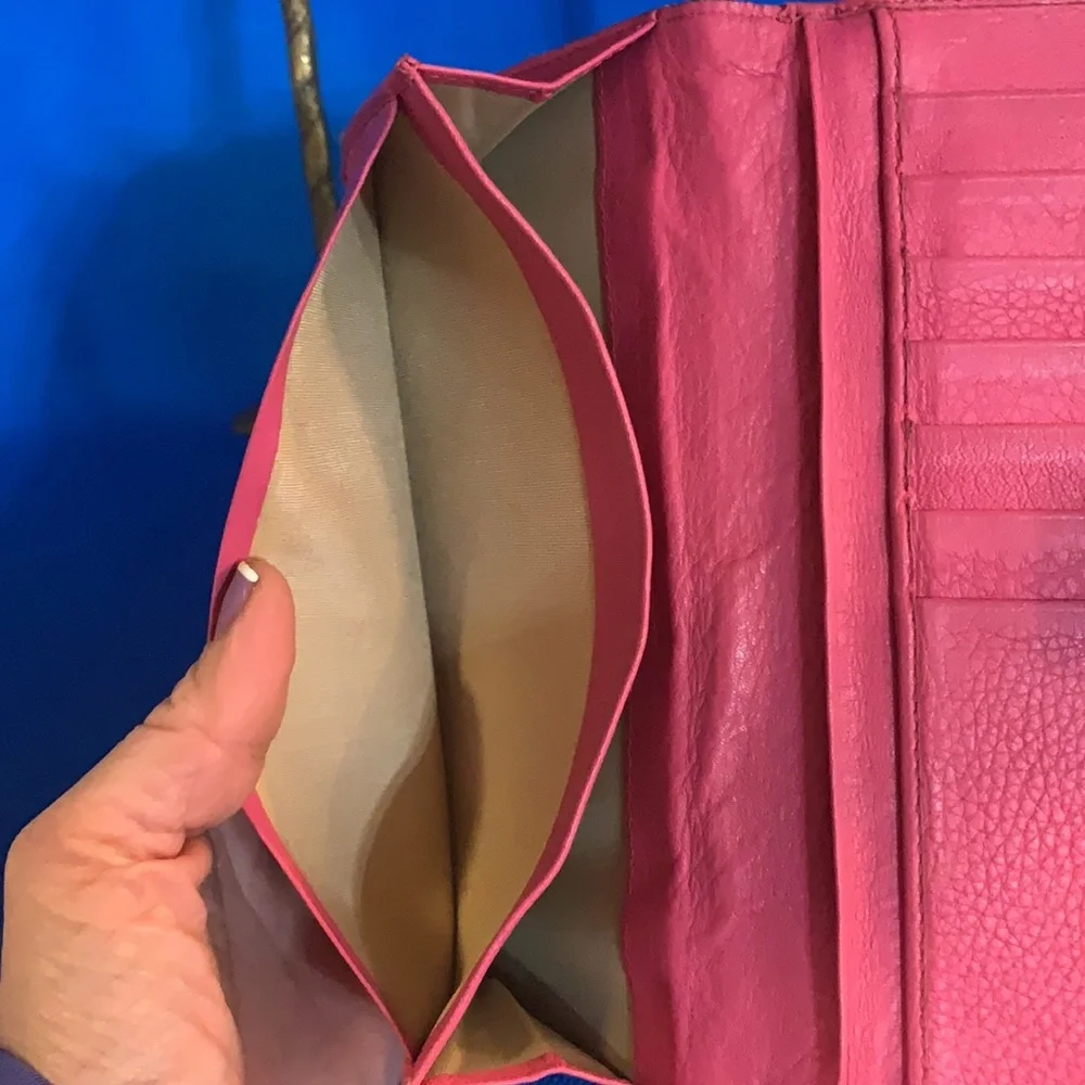 Christian Dior Dorrisimo Pink Monogram‎ Trotter Long Flap Wallet serial #